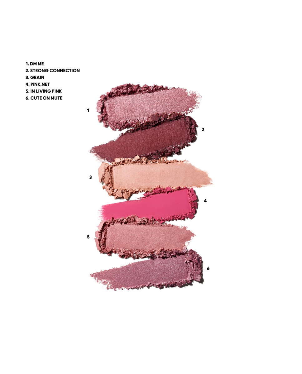 Connect In Colour Eye Shadow Palette Encrypted Kryptonite Paleta de Sombras - Rose Lens Rose Lens-3