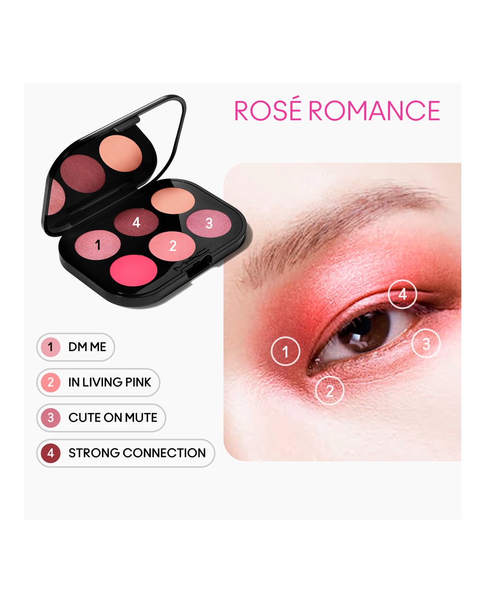 Connect In Colour Eye Shadow Palette Encrypted Kryptonite Paleta de Sombras - Rose Lens Rose Lens-10