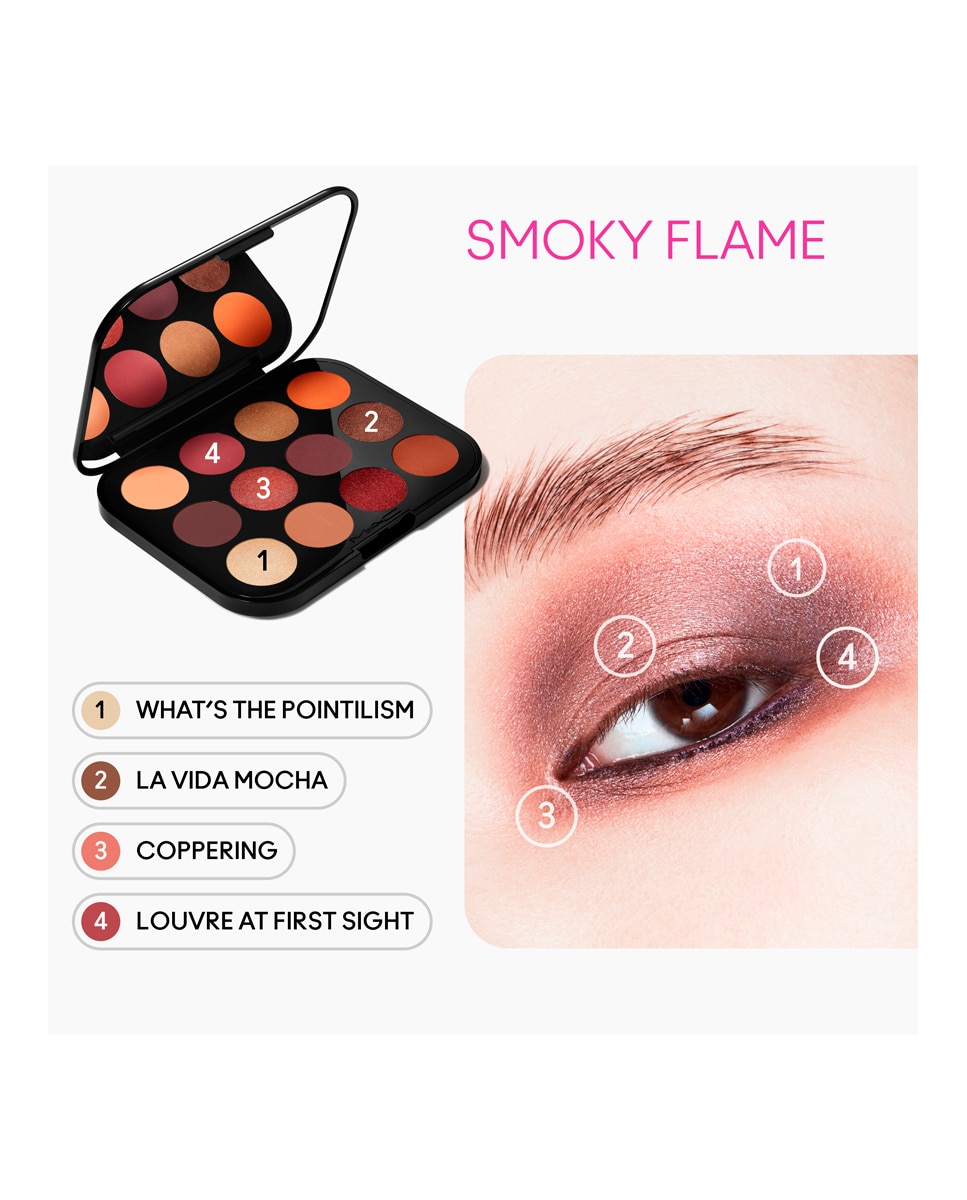 Connect In Colour Eye Shadow Palette Encrypted Kryptonite Paleta de Sombras - Future Flame Future Flame-8