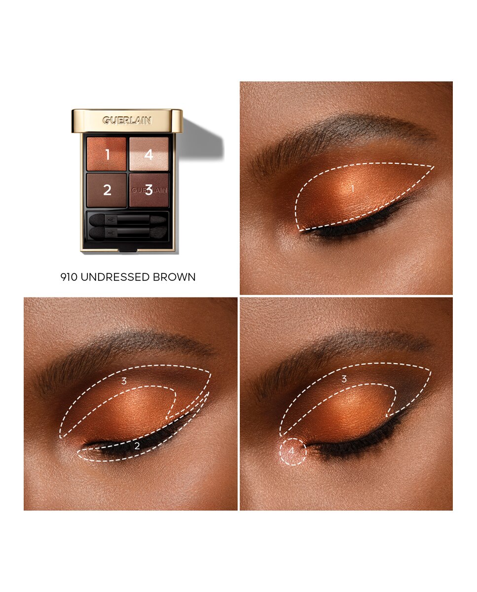 Paleta de Sombras de Ojos En 4 Tonos Ombres G Guerlain - 910 Undressed Brown 910 Undressed Brown-4