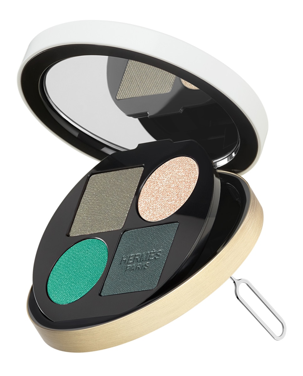 Recarga Paleta de cuarteto Sombras de ojos Ombres d'Hermès - 02 Ombres Végétales 02 Ombres Végétales-1