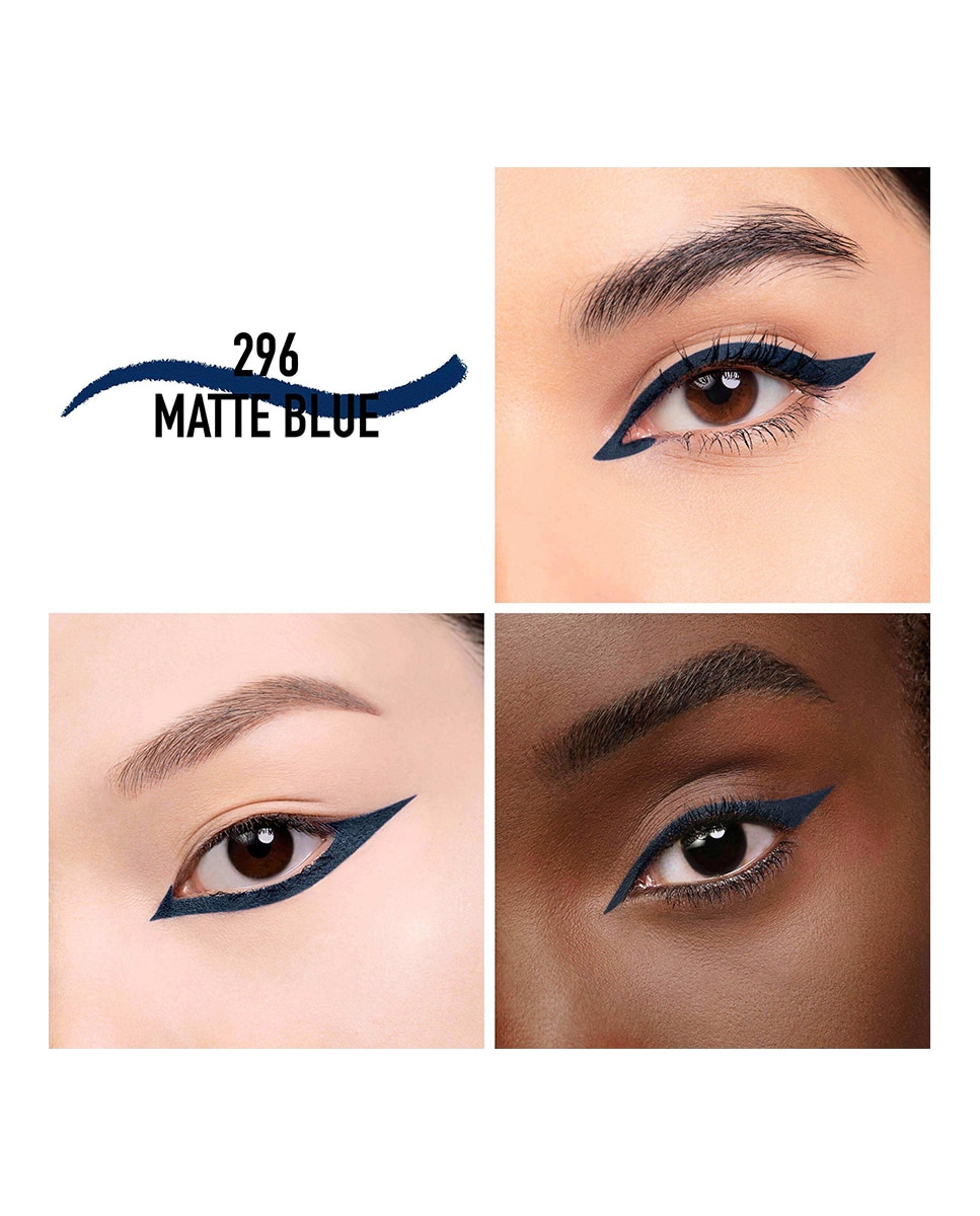 Diorshow Stylo Eyeliner waterproof - duración 24 h - color intenso - 296 Matte Blue 296 Matte Blue-2