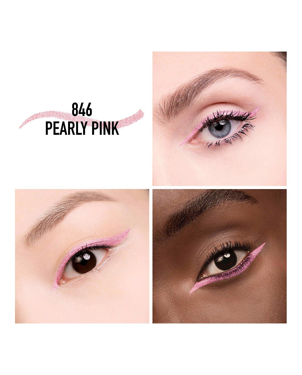 Diorshow Stylo Eyeliner waterproof - duración 24 h - color intenso - 846 Pearly Pink 846 Pearly Pink-2