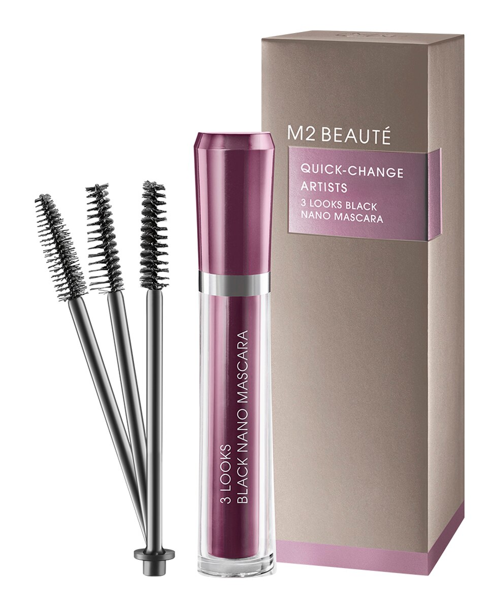 Máscara de pestañas 3 Looks Black Nano 6 ml M2 Beauté - 6 ml 1