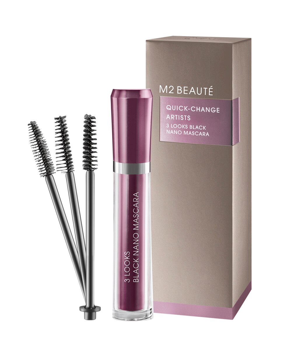 Máscara de pestañas 3 Looks Black Nano 6 ml M2 Beauté - 6 ml 2