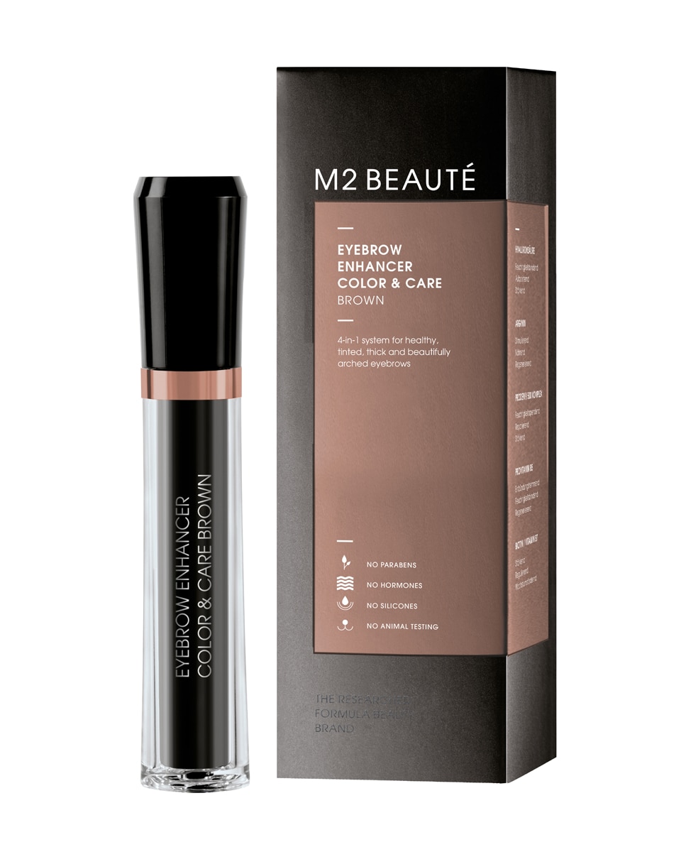 Imagen 2 de Gel de cejas Eyebrow Enhancer Color & Care M2 Beauté - Brown 6 ml Brown