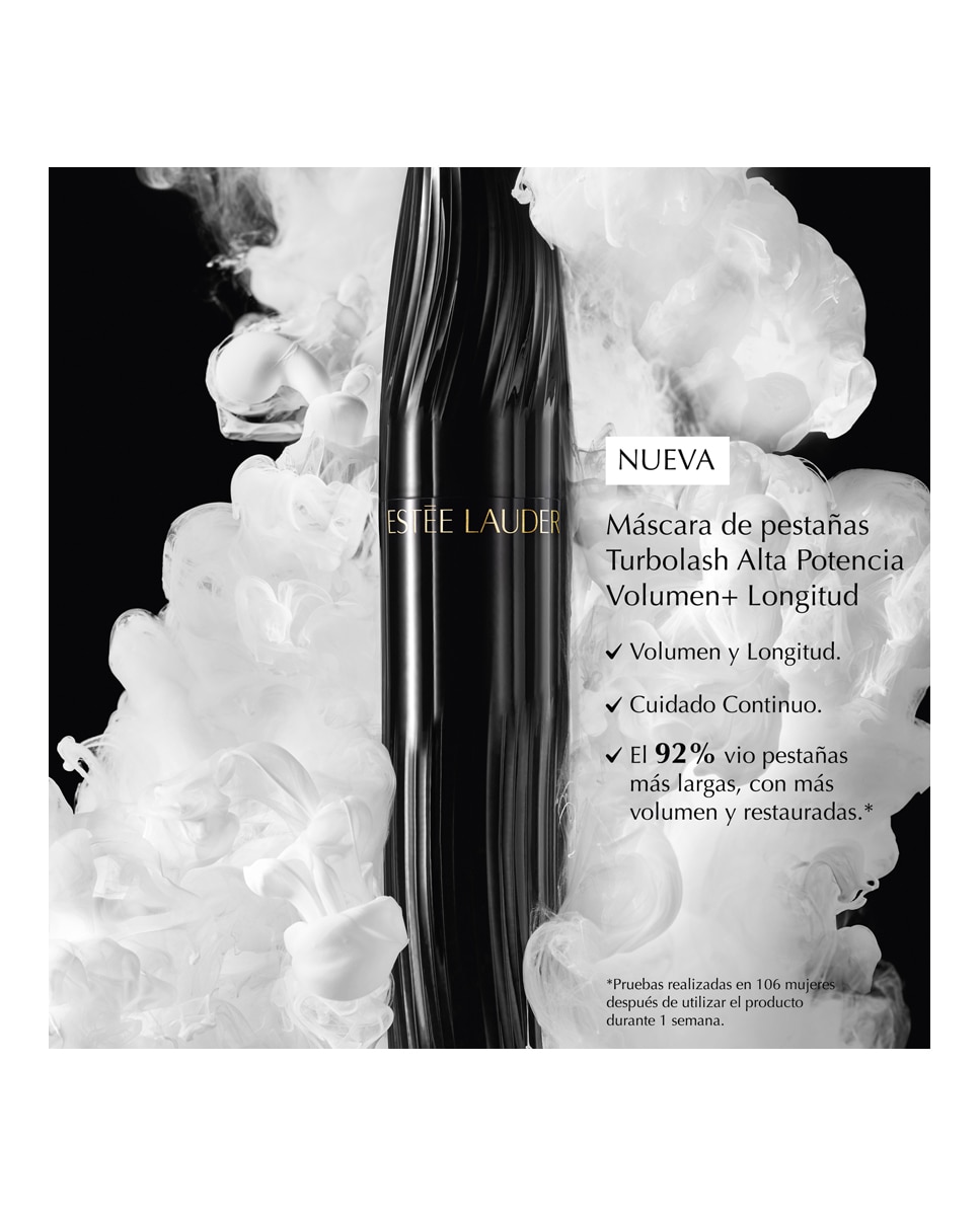 Máscara de pestañas Turbo Lash Alta potencia Volumen + Longitud Estée Lauder 3
