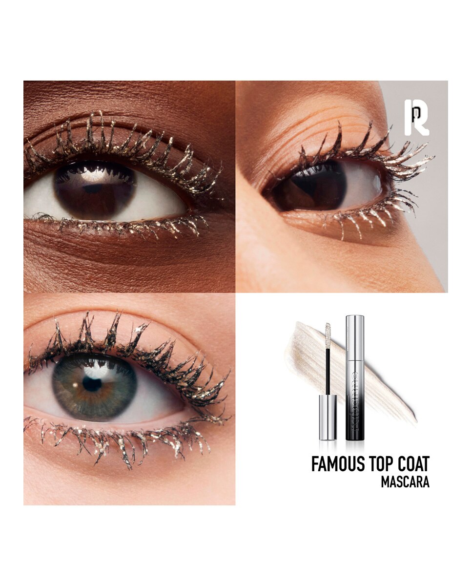 Máscara de Pestañas Famous Top Coat Purpurina Rabanne - Silver & Gold 8 ml Silver & Gold-4