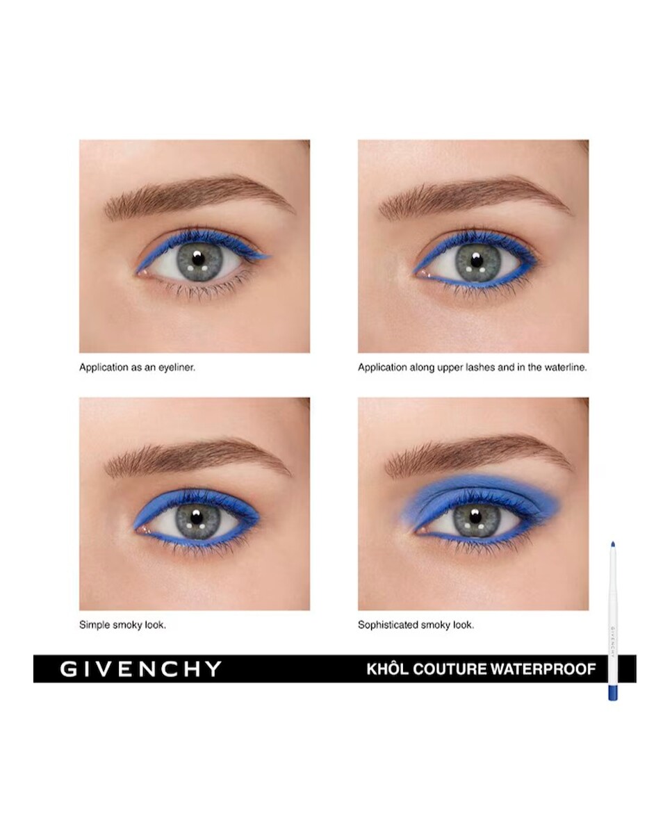Delineador de ojos Khol Couture waterproof Givenchy N3 TURQUOISE R1-4