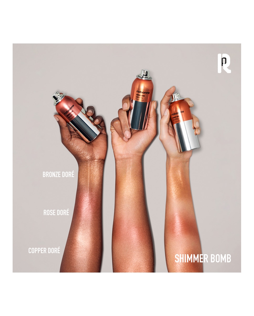 Bruma Facial y Corporal Shimmer Bomb Spray Rabanne - Bronze Doré 75 ml Bronze Doré-3