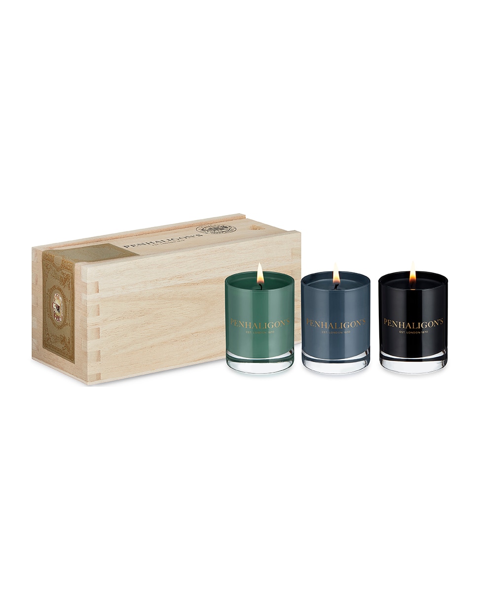 Penhaligon's - Estuche de Regalo Trío de Velas Aromáticas Penhaligon's.