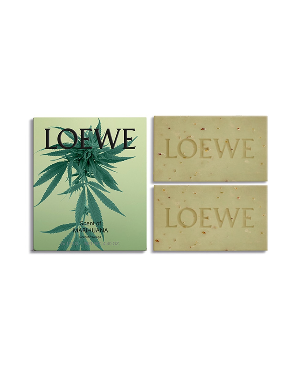 Imagen 2 de Set de 2 jabones sólidos Marihuana Scented Loewe - 250 g