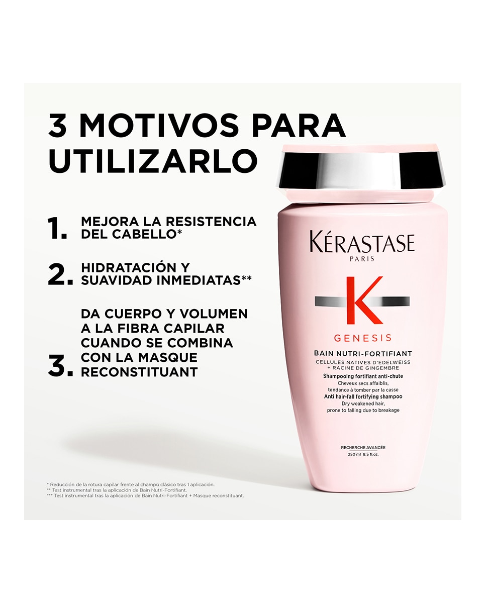 Champú Génesis Baño Nutri-Fortifiant Kérastase - 250 ml 3