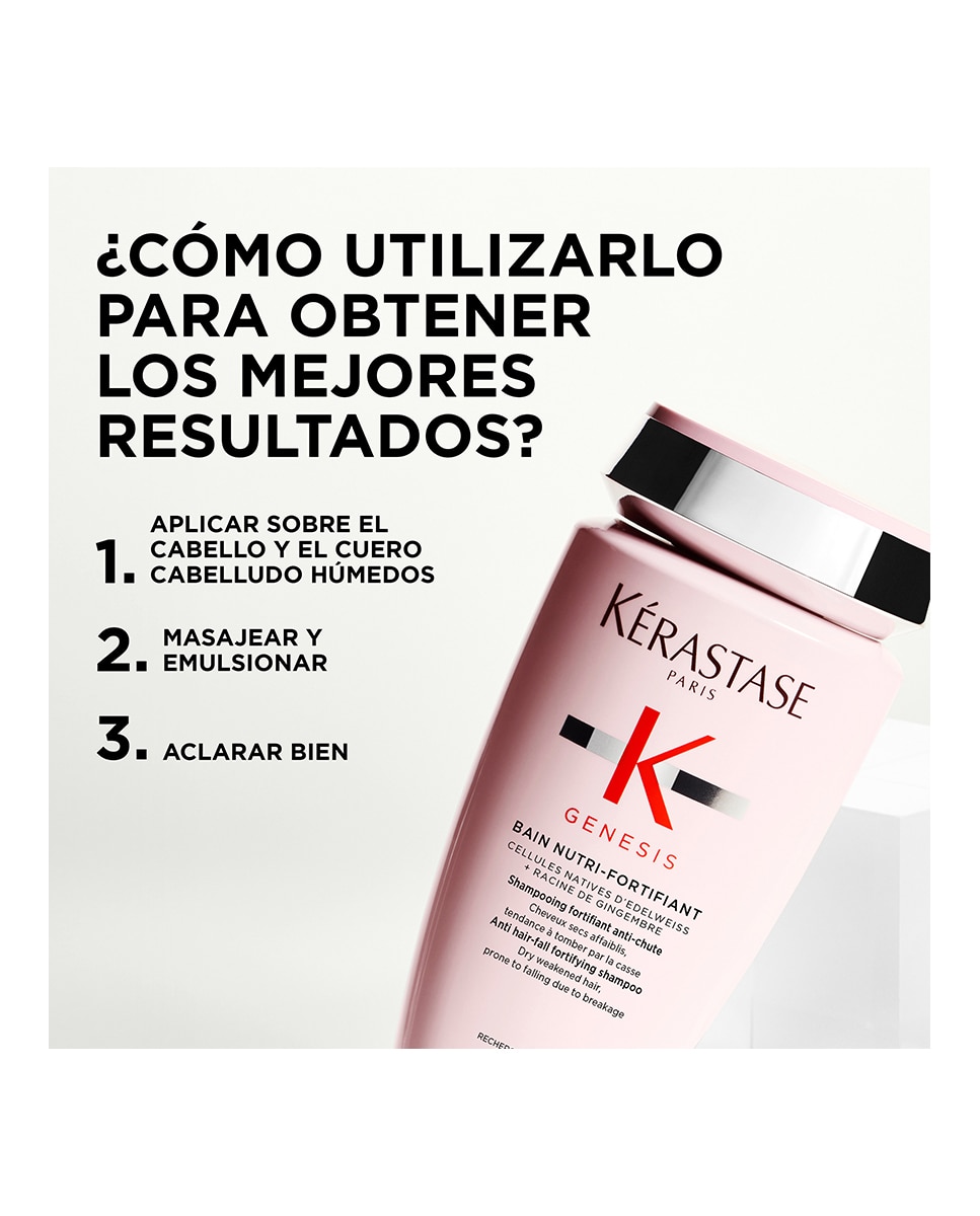 Champú Génesis Baño Nutri-Fortifiant Kérastase - 250 ml 6