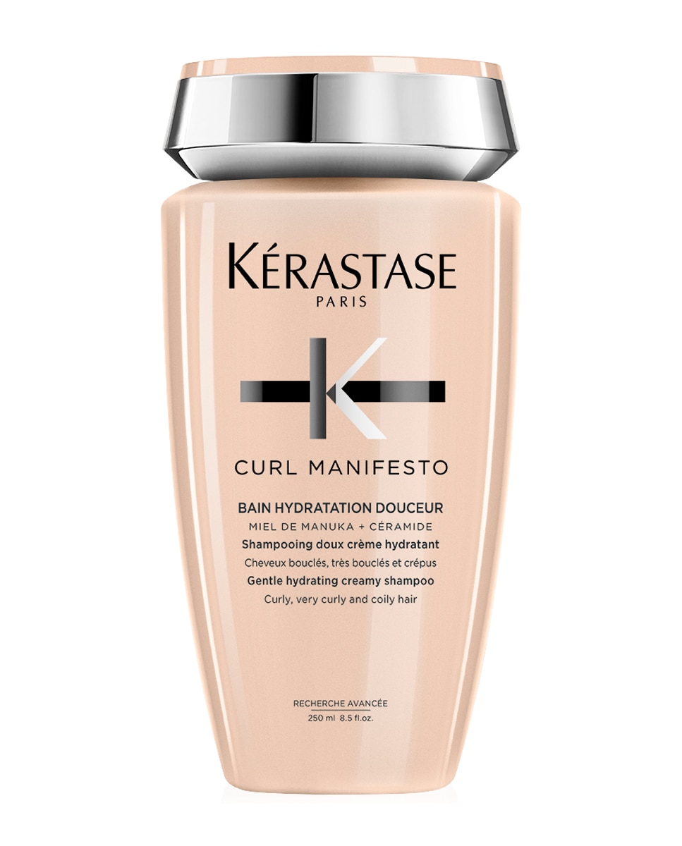 Imagen 0 de Champú cremoso e hidratante para cabello ondulado, rizado o afro Bain Hydratation Douceur Curl Manifesto 250 ml Kérastase