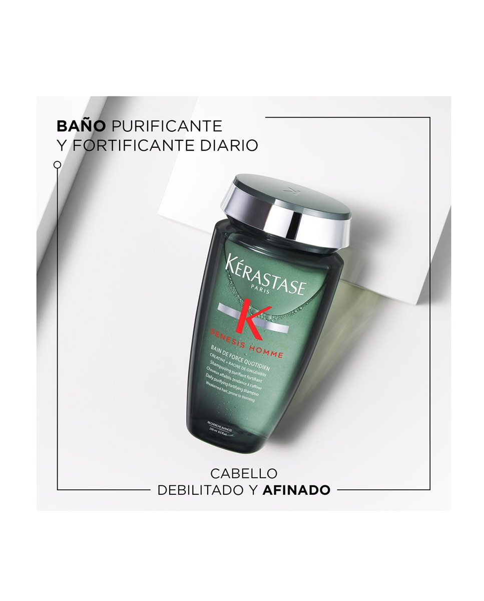 Champú Bain De Force Quotidien Genesis Homme Kérastase - 250 ml 4