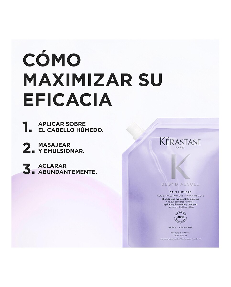 Recarga Champú Bain Lumière Kérastase - 500ml 7