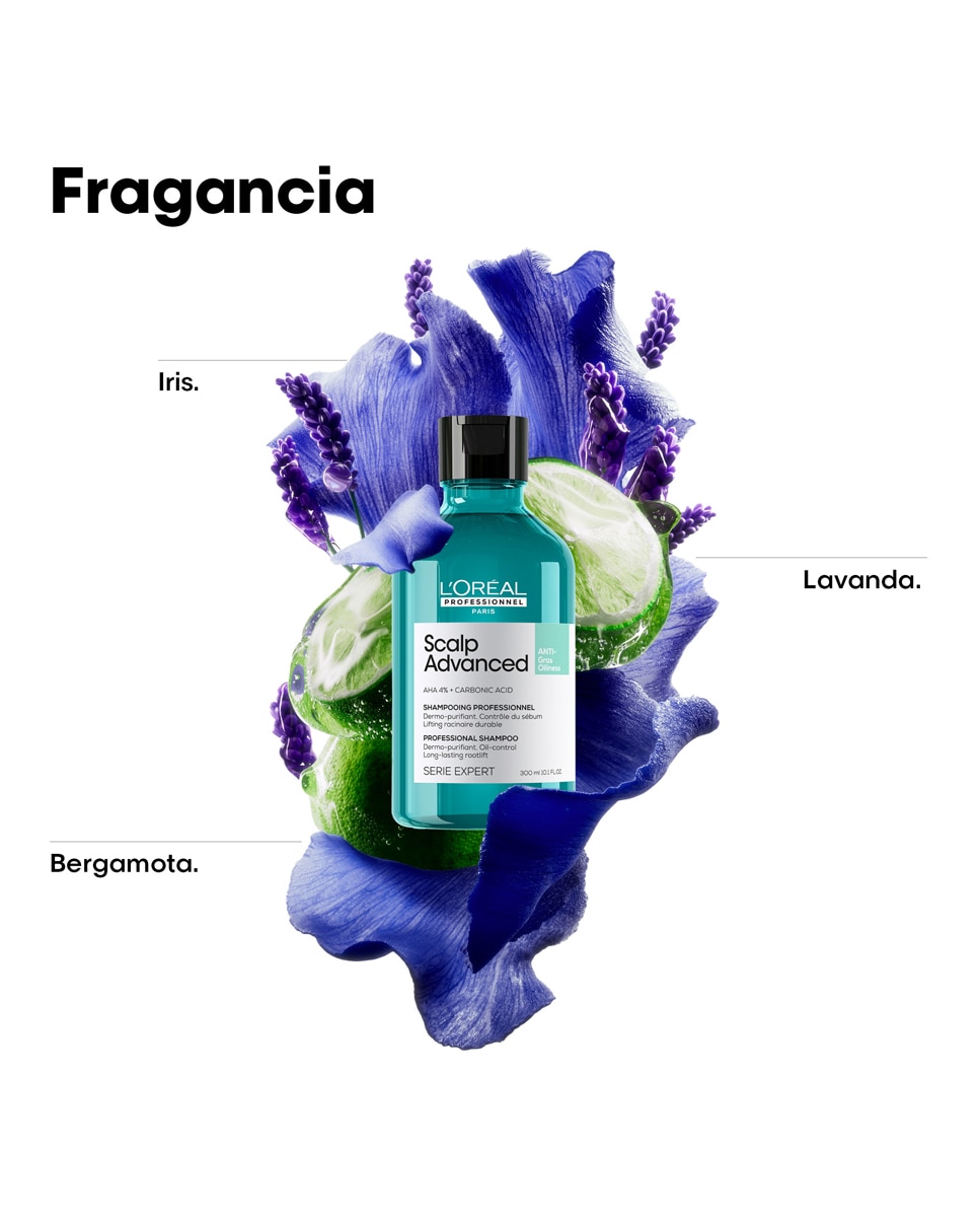 Champú anti grasa enriquecido Pelo graso Scalp Advanced Serie Expert 300 ml L'Oréal Professionnel - 300 ml 9