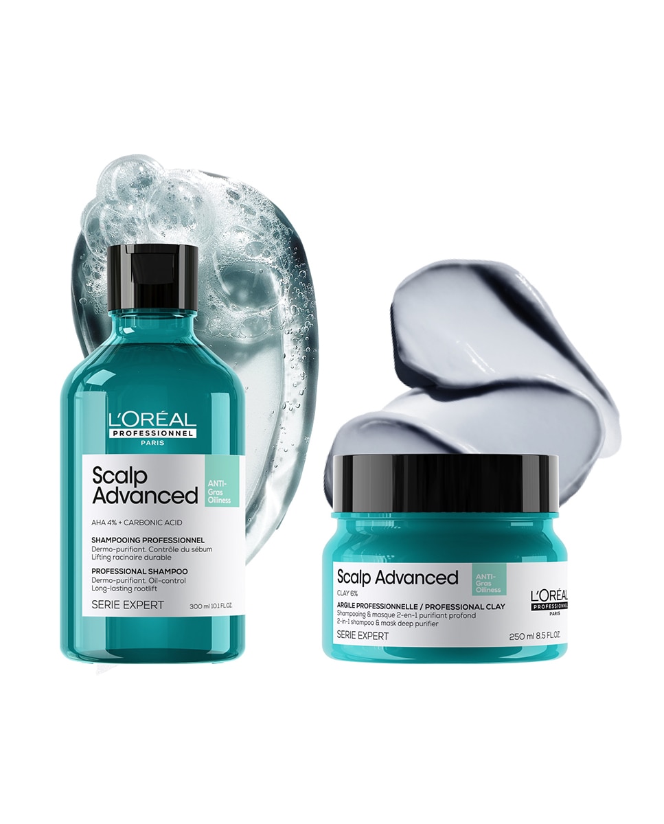 Champú anti grasa enriquecido Pelo graso Scalp Advanced Serie Expert 300 ml L'Oréal Professionnel - 300 ml 12