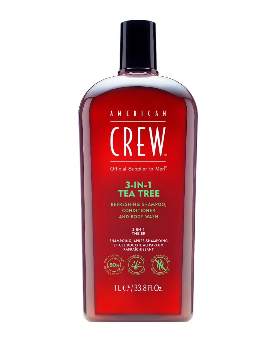 American Crew - Champú 3 in 1 Tea Tree 250 ml American Crew.