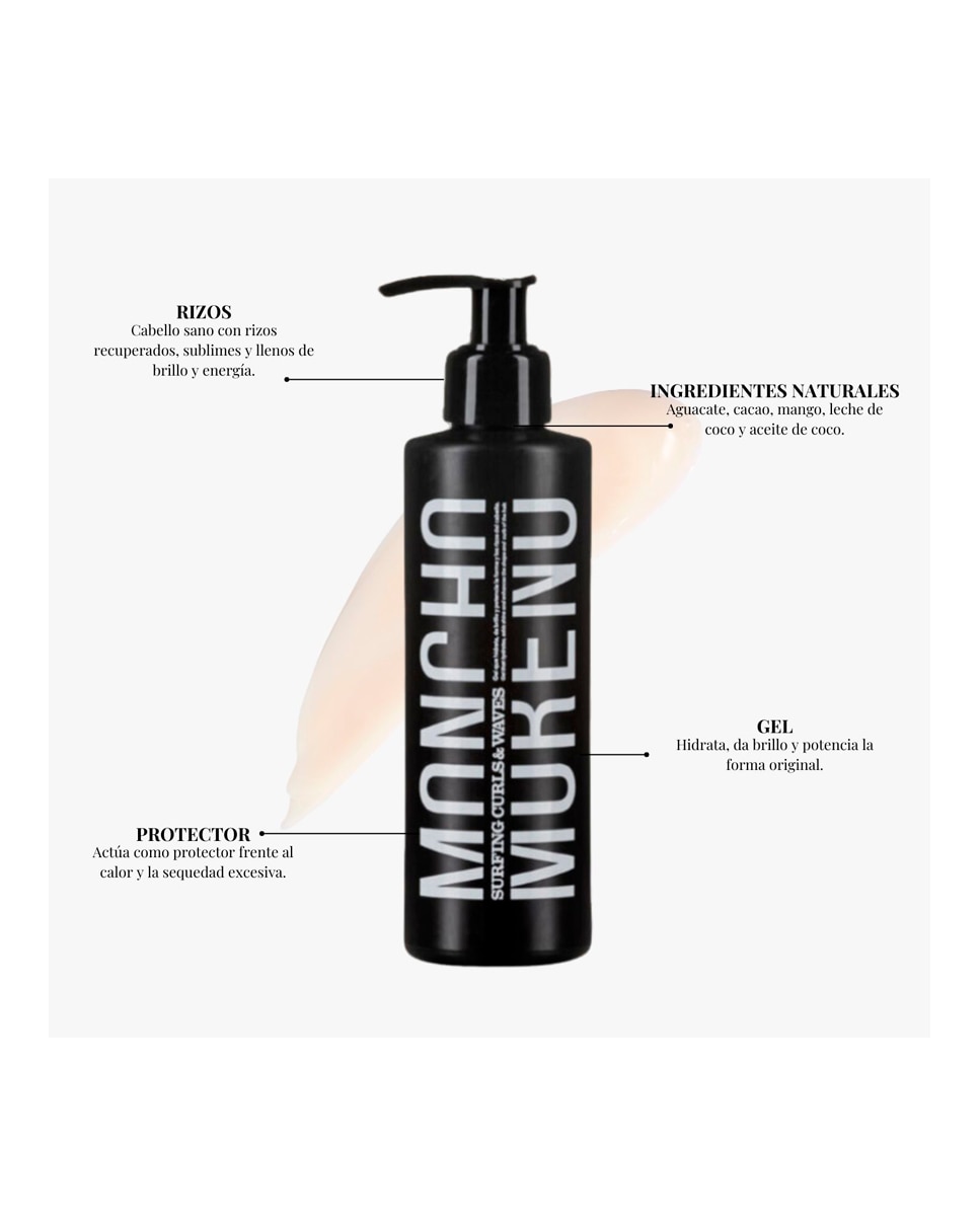 Gel Surfing Curls&Waves para rizos Moncho Moreno 200 ml 2