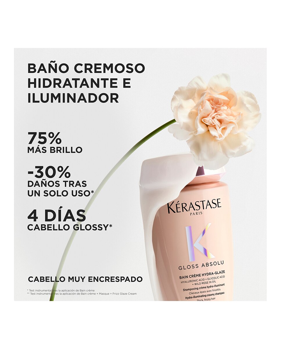 Champú Bain Crème Hydra-Glaze Botella Recargable Kérastase Paris - 250 ml 2