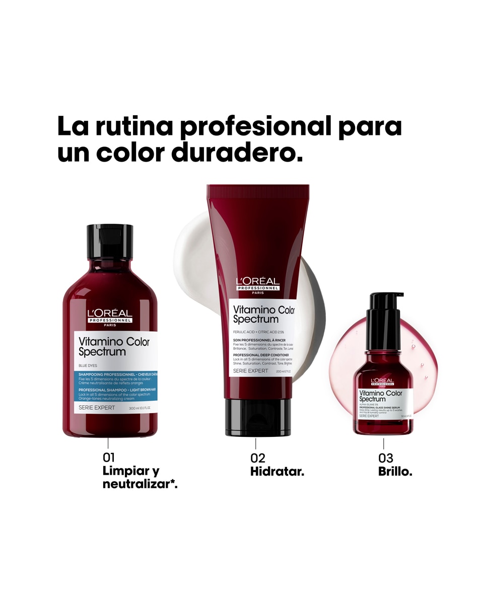 Champú Para Cabello Coloreado Vitamino Color Spectrum Blue L'Oréal Professionnel - 300 ml 5