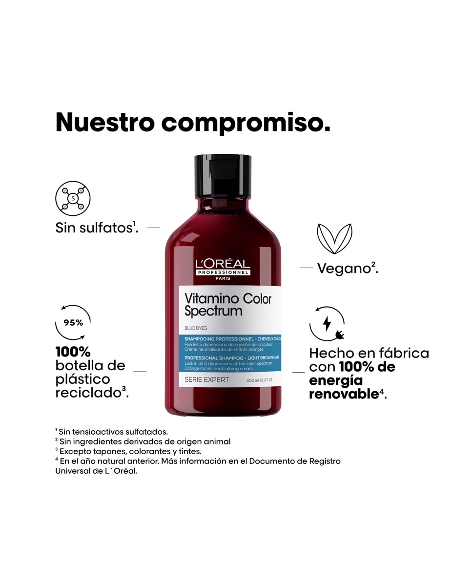 Champú Para Cabello Coloreado Vitamino Color Spectrum Blue L'Oréal Professionnel - 300 ml 6