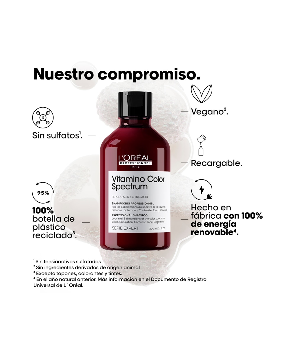 Champú Para Cabello Coloreado Vitamino Color Spectrum L'Oréal Professionnel - 300 ml 9