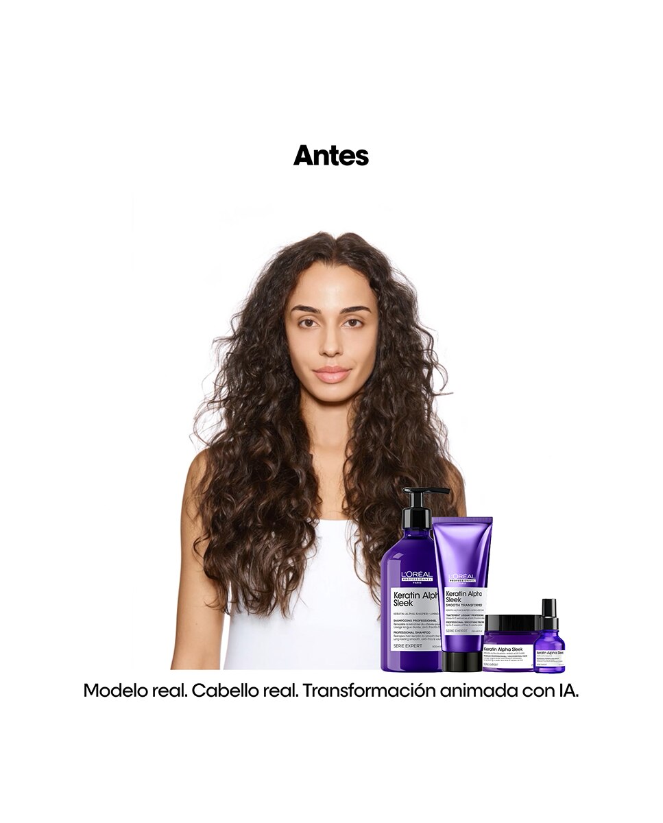Champú sin sulfatos Keratin Alpha Sleek Serie Expert 500 Ml L'Oréal Professionnel 7