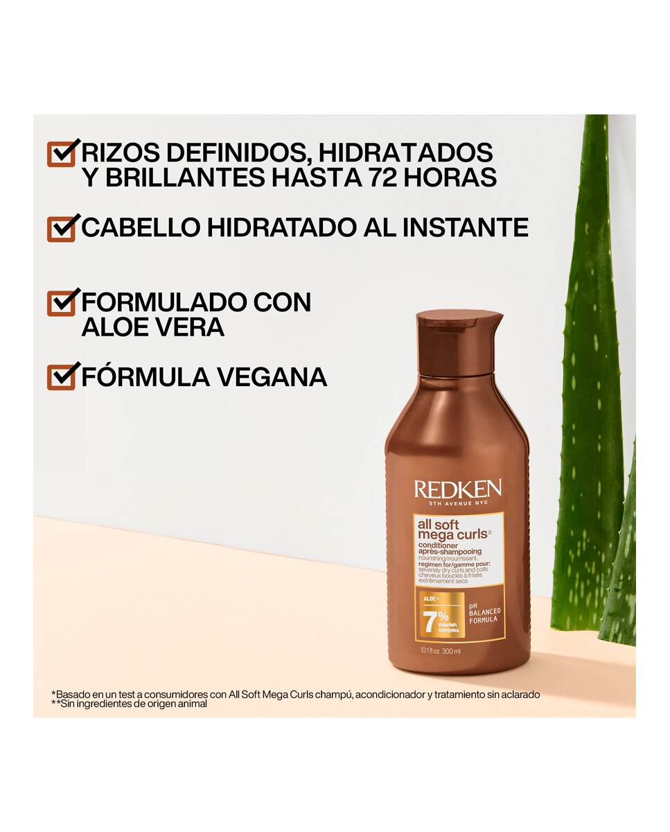 Acondicionador All Soft Mega Curls 300 ml Redken - 300 ml 2