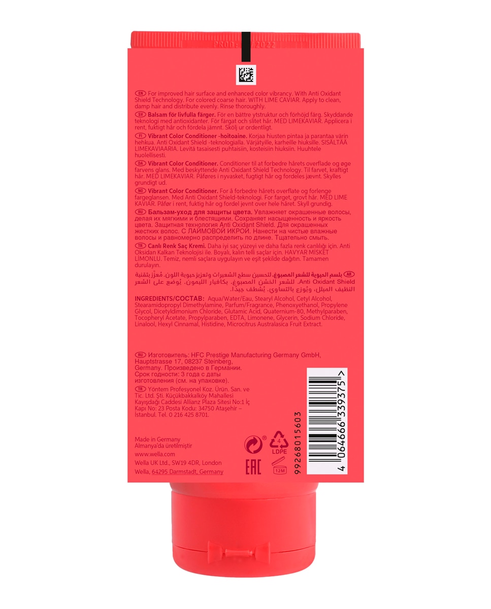 Acondicionador Cabello Grueso Invigo Brilliance Wella Professional - 200 ml 2