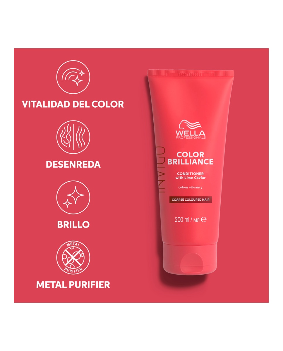 Acondicionador Cabello Grueso Invigo Brilliance Wella Professional - 200 ml 5