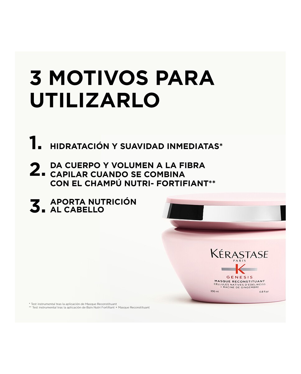 Mascarilla Genesis Masque Reconstituant Kérastase - 200 ml 3
