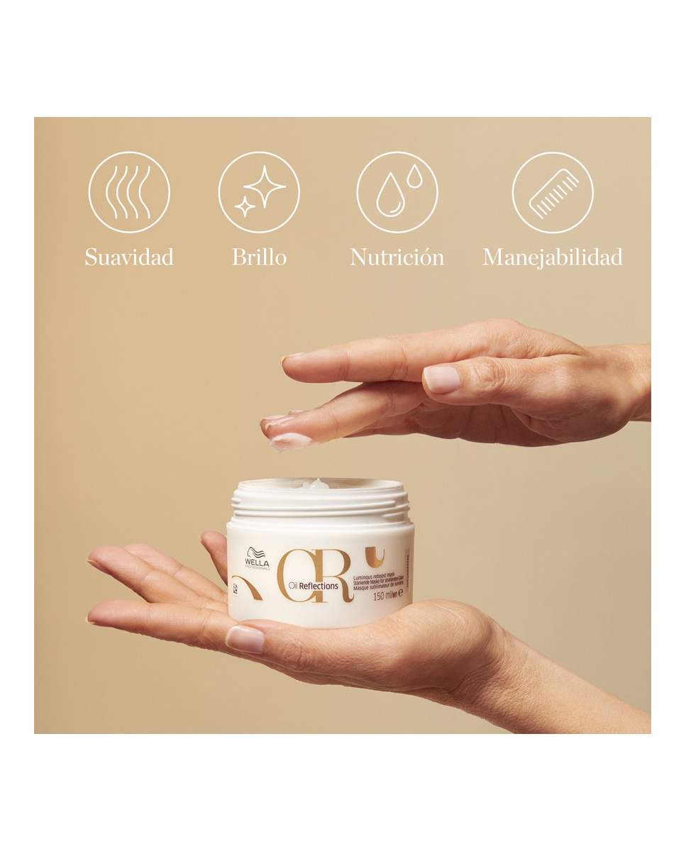 Mascarilla Realzadora de Brillo Oil Reflections Wella Professionals - 150 ml 9