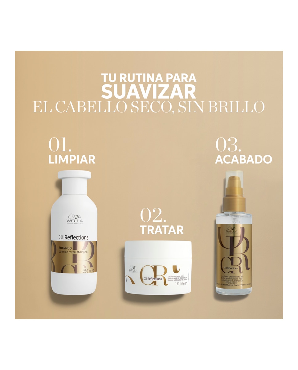 Mascarilla Realzadora de Brillo Oil Reflections Wella Professionals - 150 ml 10