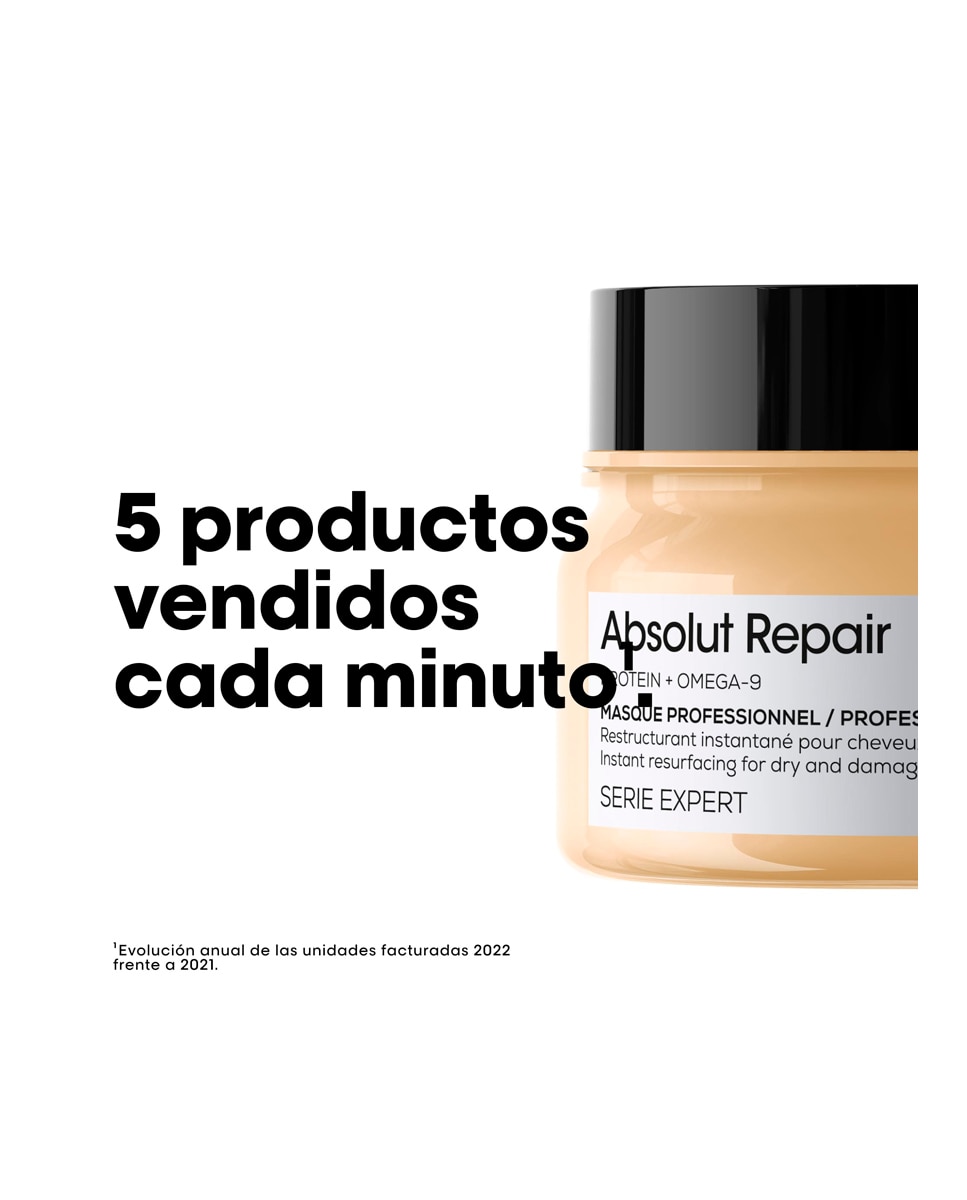 Mascarilla Absolut Repair Gold L'Oreal Professionnel - 250 ml 7