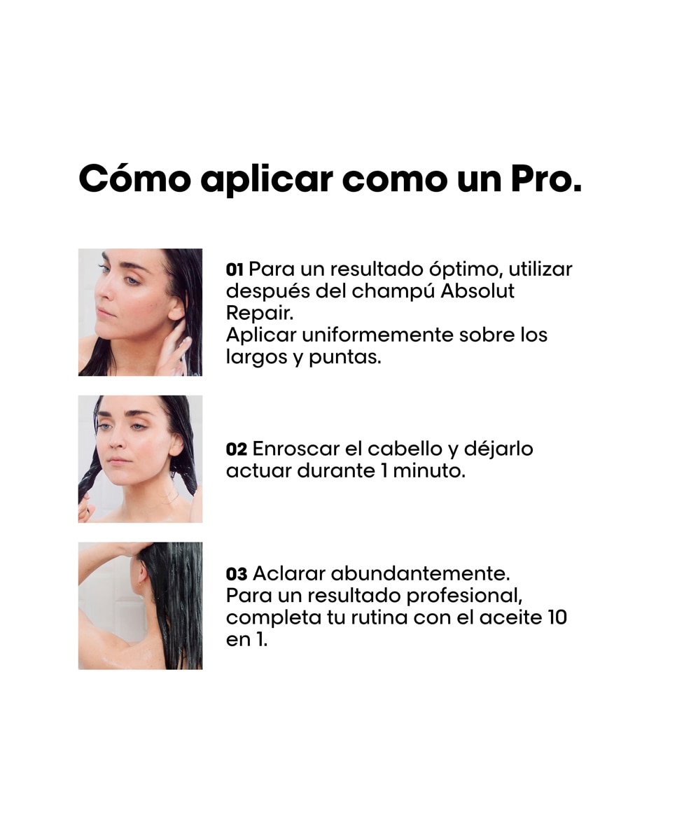 Mascarilla Absolut Repair Gold L'Oreal Professionnel - 250 ml 10