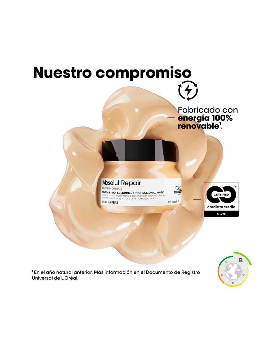 Mascarilla Absolut Repair Gold L'Oreal Professionnel - 250 ml 11