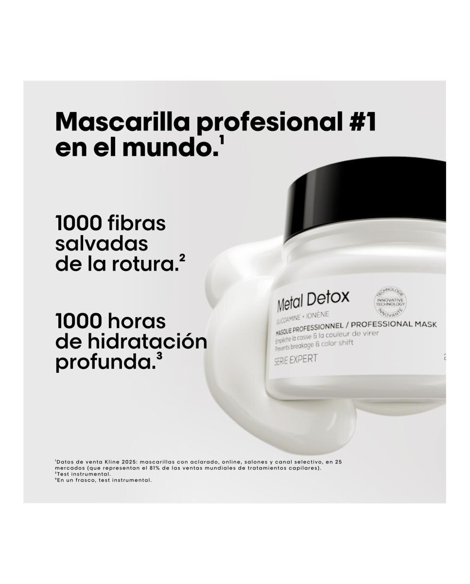 Mascarilla para todo tipo de cabello Serie Expert Metal Detox 150 ml L'Oréal Professionnel - 150 ml 3