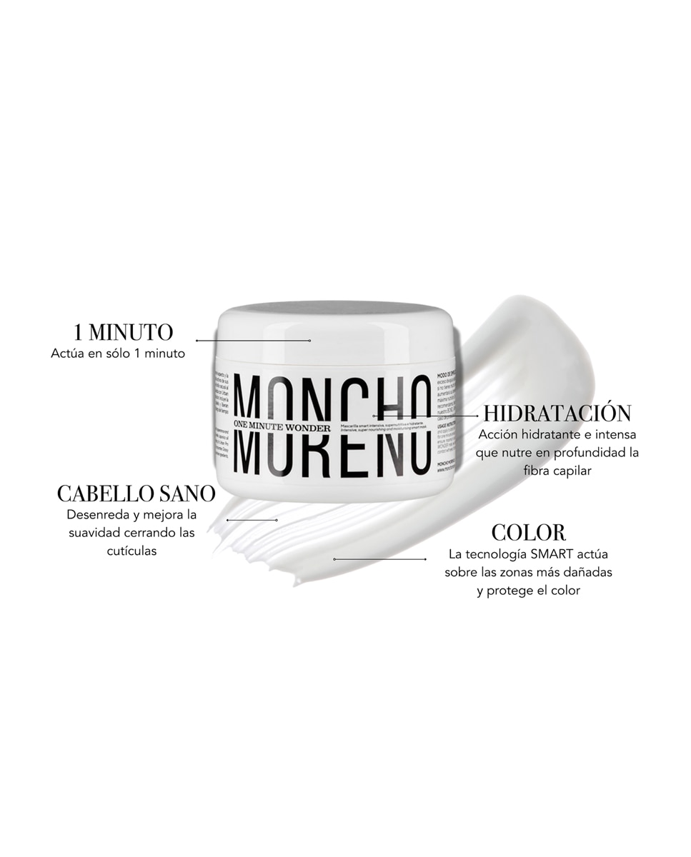 Mascarilla hidratante y protectora del color One Minute Wonder Moncho Moreno - 250 ml 3