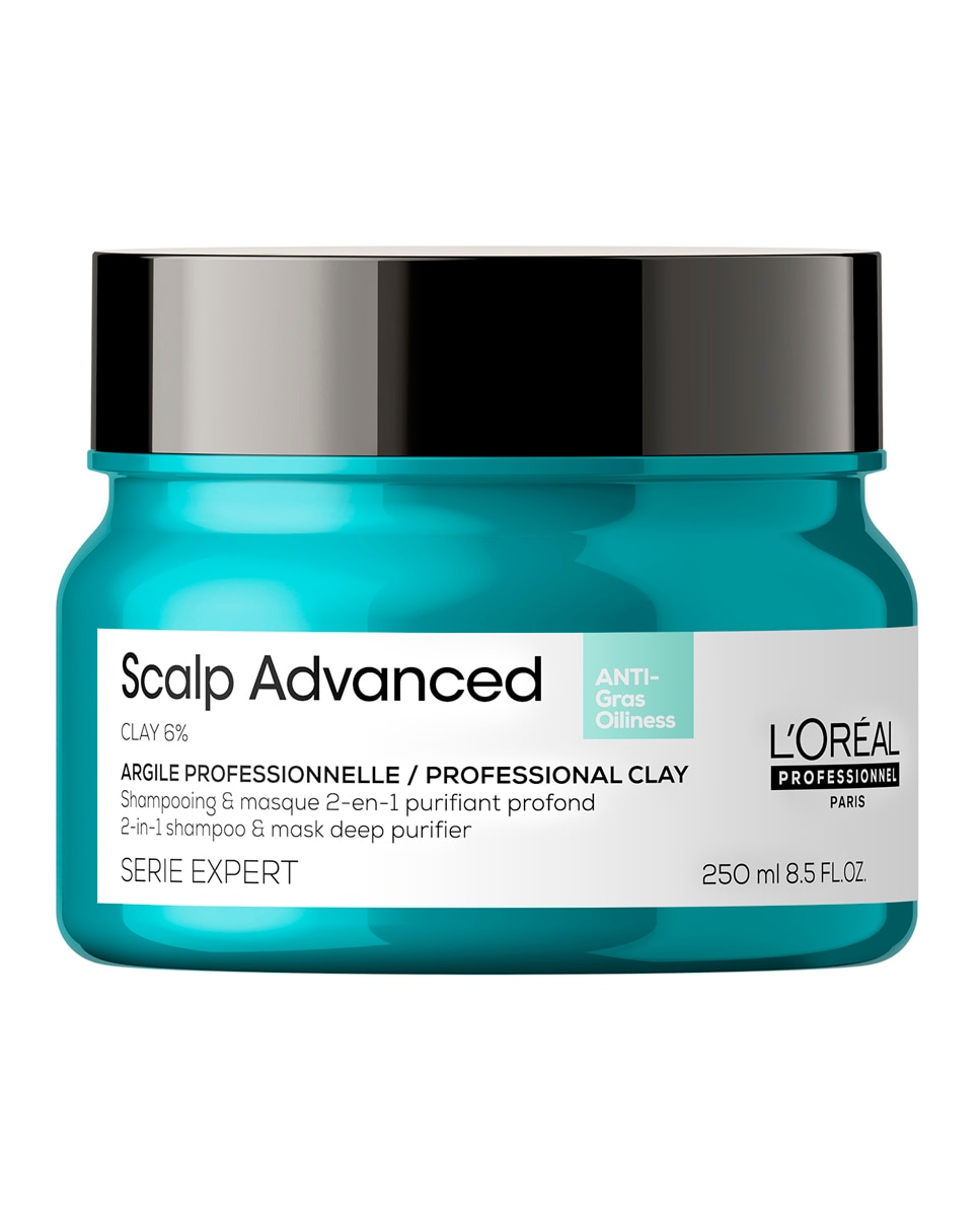 L'Oréal Professionnel - Arcilla 2-en-1 enriquecida con activos Pelo graso Scalp Advanced Serie Expert 250 ml L'Oréal Professionnel.