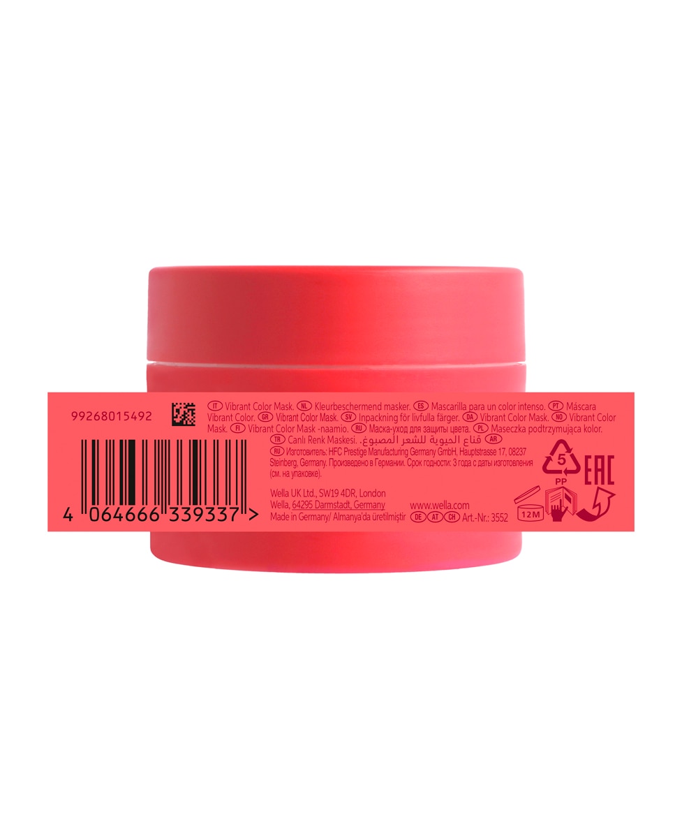 Mascarilla Cabello Grueso Invigo Brilliance Wella Professional - 150 ml 2