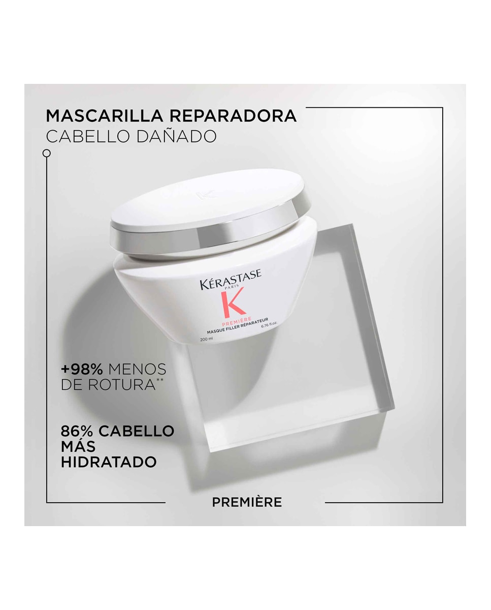 Mascarilla Reparadora Anti-Rotura Cabello Dañado Masque filler réparateur Première Kérastase - 200 ml 4