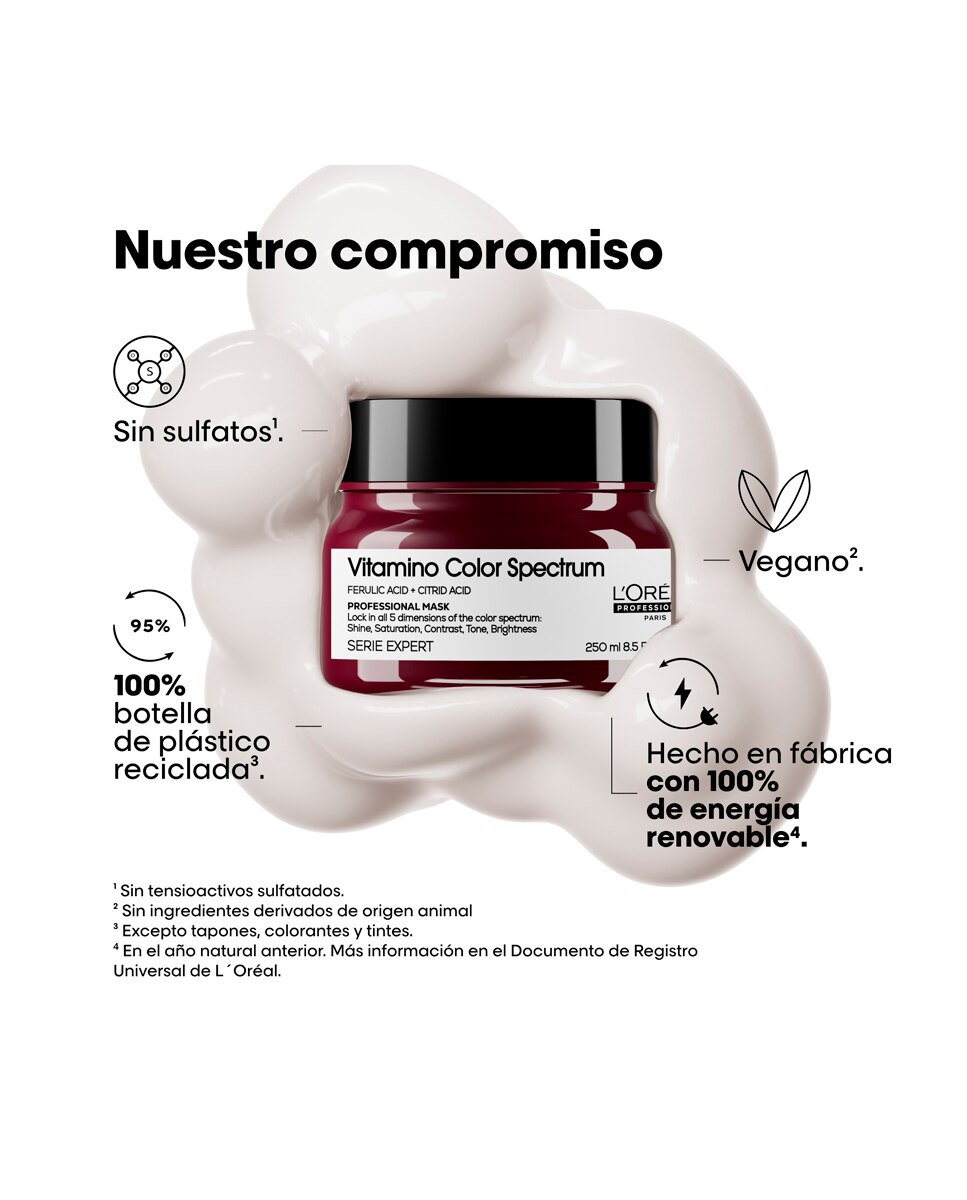 Mascarilla Para Cabello Coloreado Vitamino Color Spectrum Mask L'Oréal Professionnel - 250 ml 9