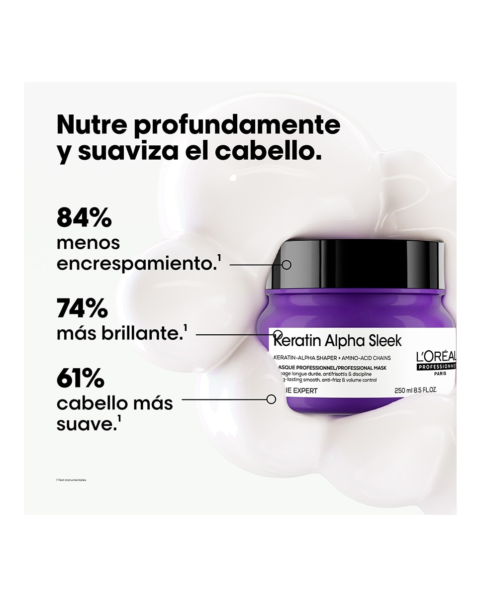 Mascarilla Capliar Profesional Keratin Alpha Sleek  Serie Expert 250 Ml L'Oréal Professionnel 2