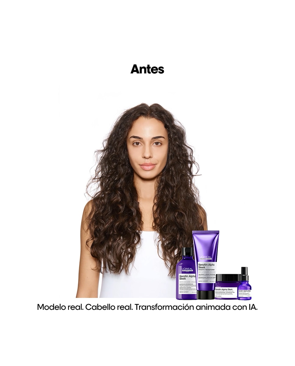 Mascarilla Capliar Profesional Keratin Alpha Sleek  Serie Expert 250 Ml L'Oréal Professionnel 7