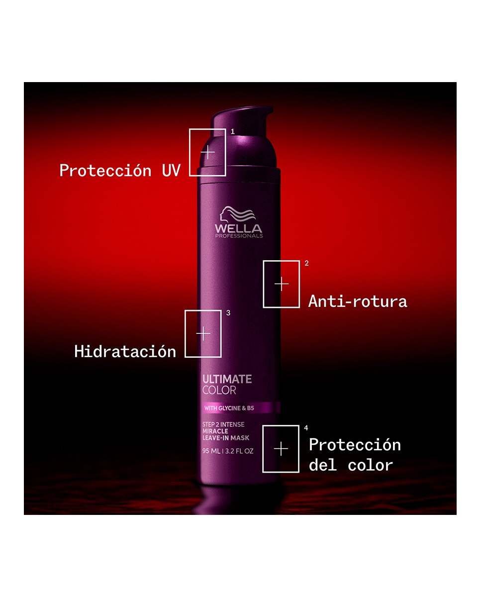Miracle Leave-in Hair Mask Ultimate Color Wella Professionals - 95 ml 4