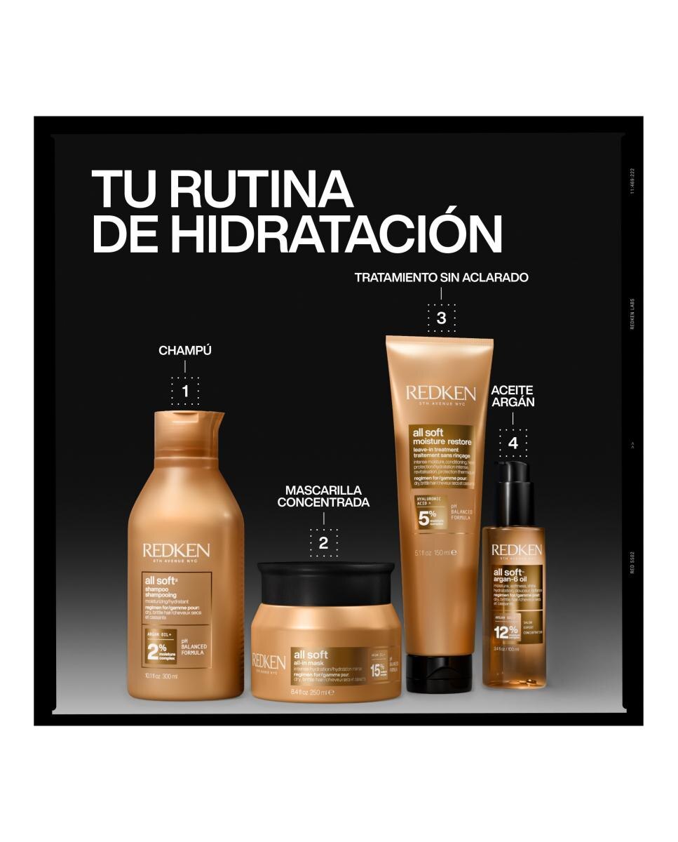 Mascarilla Capilar Hydrapwr All soft 250 Ml RedKen - 250 ml 8