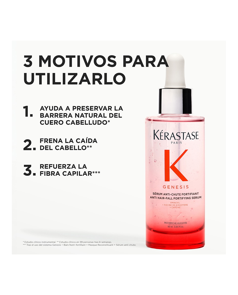 Sérum Fortificante Anticaída para cabello debilitado Genesis 90 ml Kerastase - 90 ml 4